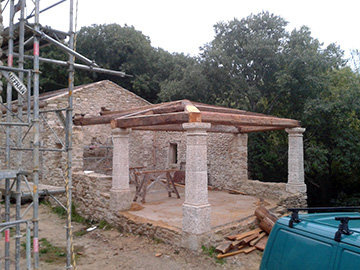 Réalisation d'une terrasse couverte