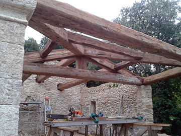 Réalisation d'une terrasse couverte